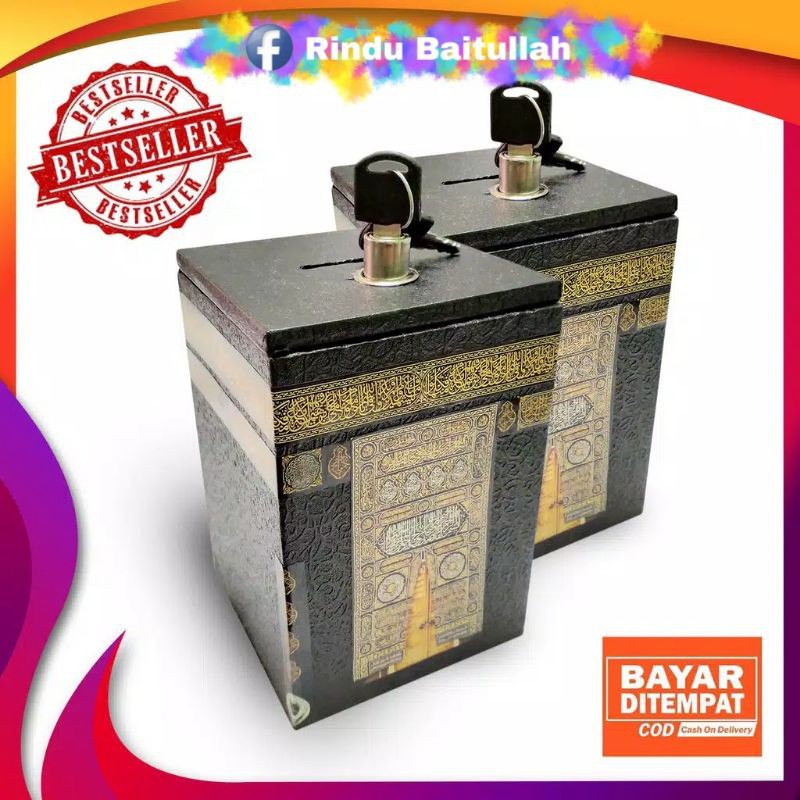 MINIATUR CELENGAN KA'BAH KECIL PAKAI KUNCI