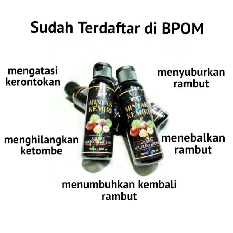 COD FREEONGKIR MINYAK KEMIRI HITAM ORIGINAL PENUMBUH RAMBUT BOTAK DAN PELEBAT RAMBUT BPOM