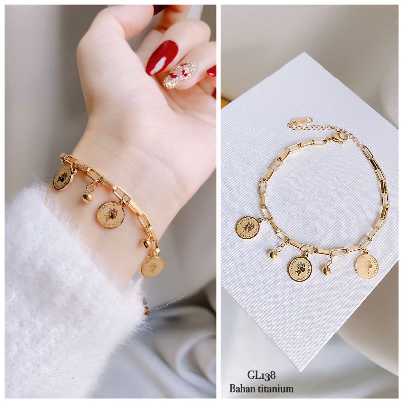 Gelang rantai koin / Gelang kaki rantai koin