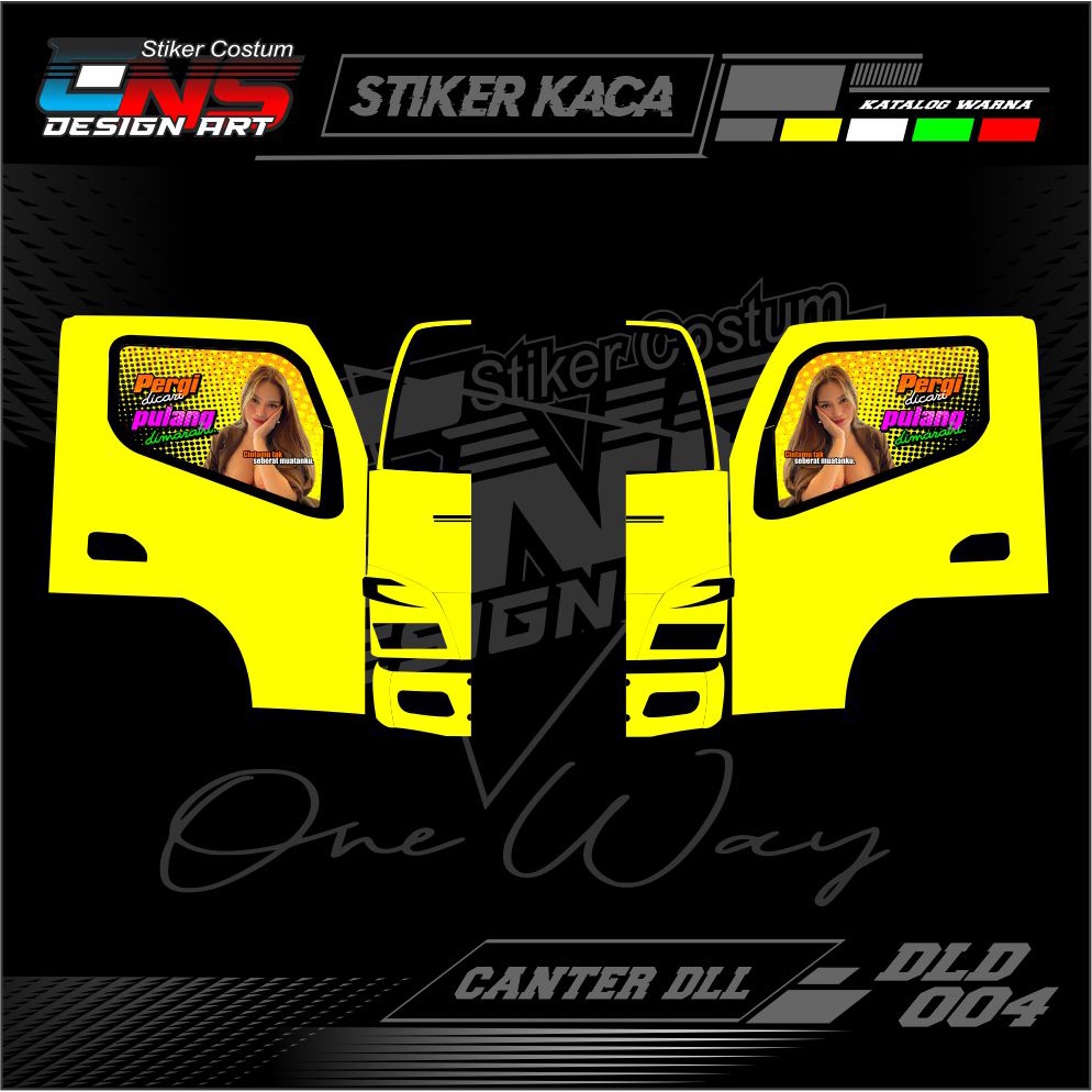 stiker kaca one way stiker kaca truk canter one way kaca truk canter sepasang