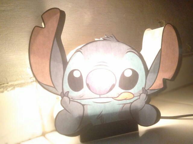  Lampu  Hias  Tidur Fiber Karakter Stitch kecil 