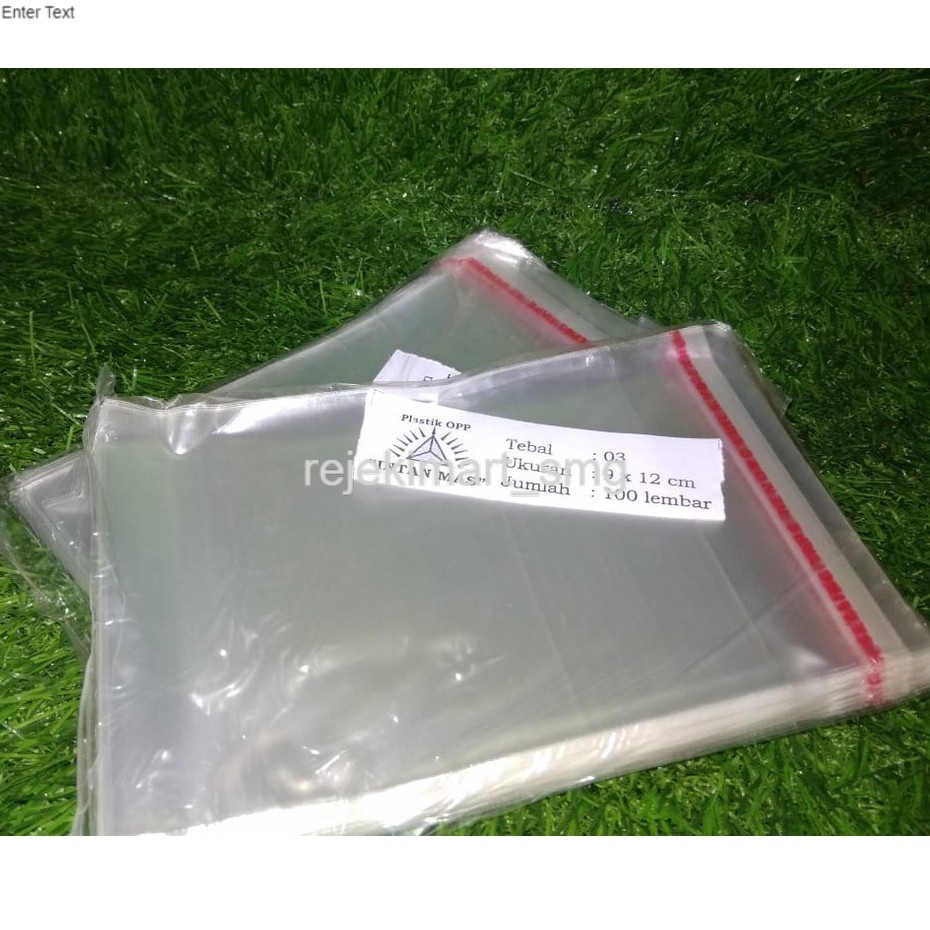 

DISKON BESAR!!! Plastik OPP 9x12 cm Seal/Lem