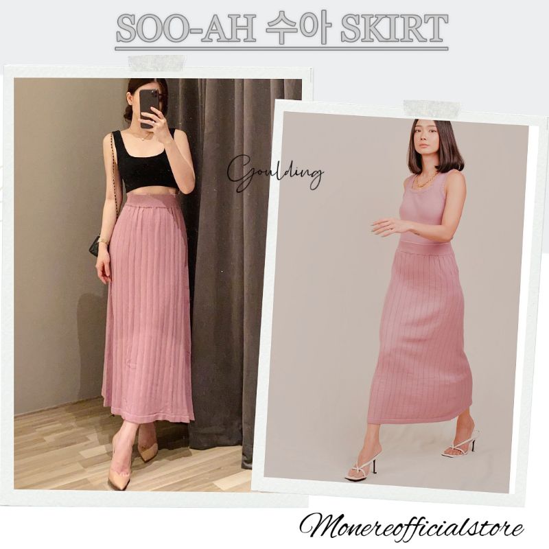 READY SOO-AH 수아 SKIRT Goulding Official | SooAh Skirt Goulding | Rok Wanita | Rok Cewek | Rok Panjan