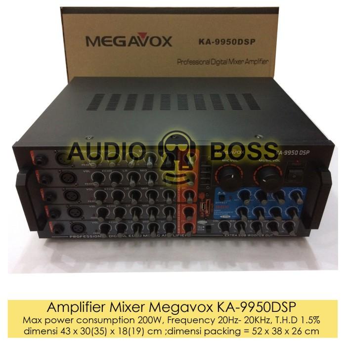 Power Amplifier Mixer Ampli Megavox KA-9950DSP KA 9950 DSP KA 9950DSP