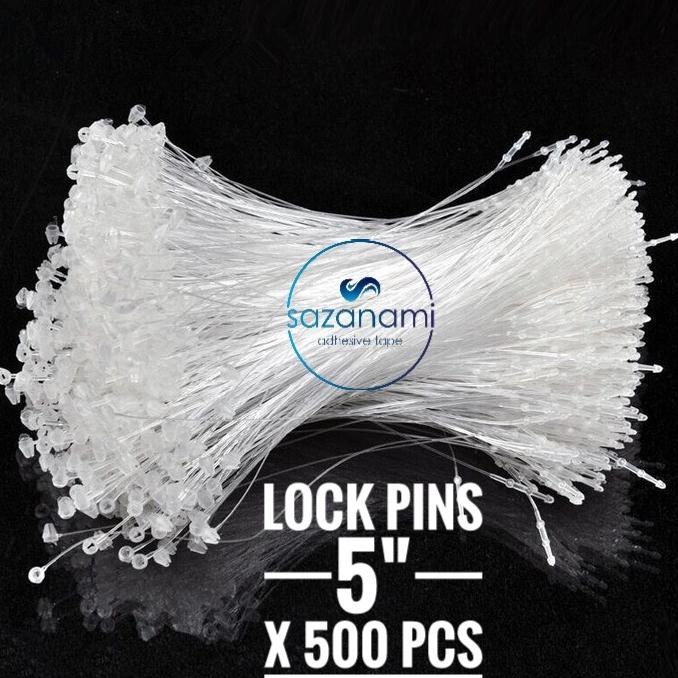 

New X500 Pcs Lock Pins Loop Pins Tali Hang Tag 5" Inch Kualitas Baik