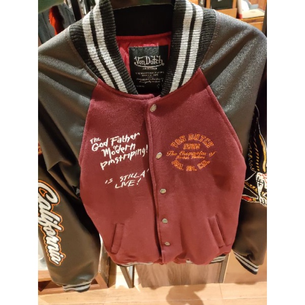 Jaket Baseball Von Dutch men Top Original 100% Limited