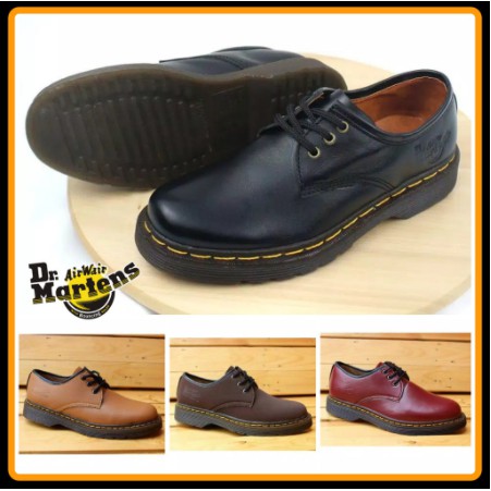 SEPATU Low Work Boots Docmart Classic 3 hole / lubang / Pendek - Kulit  TERMURAH