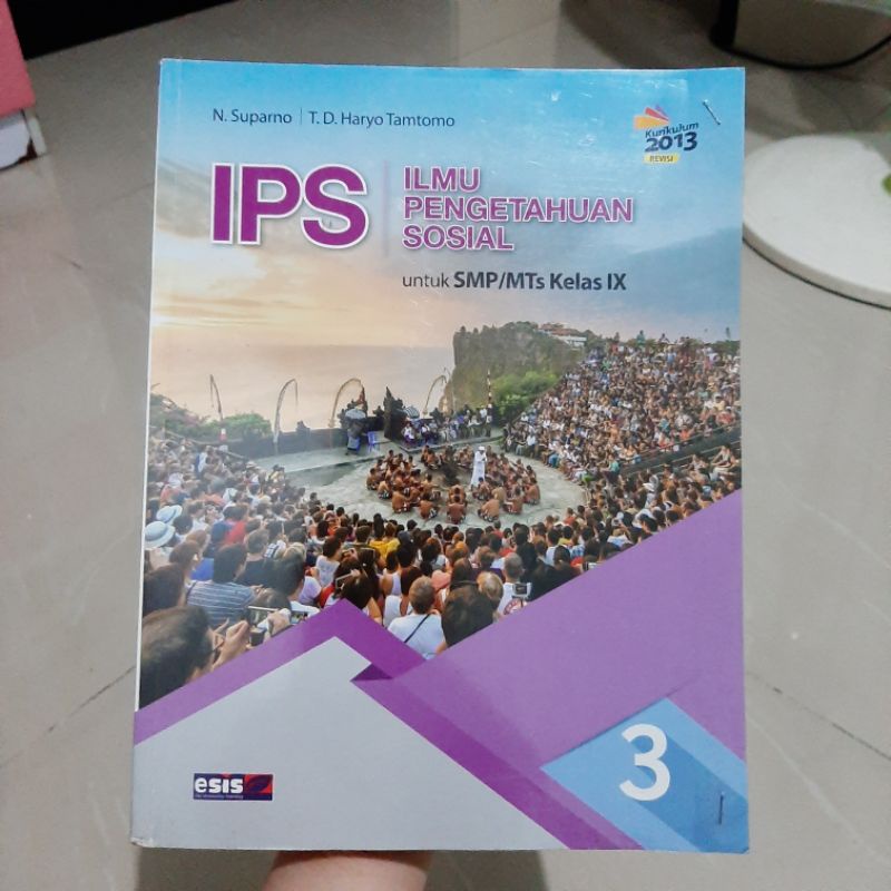 Buku IPS kelas 9 SMP Erlangga esis kurikulum 2013