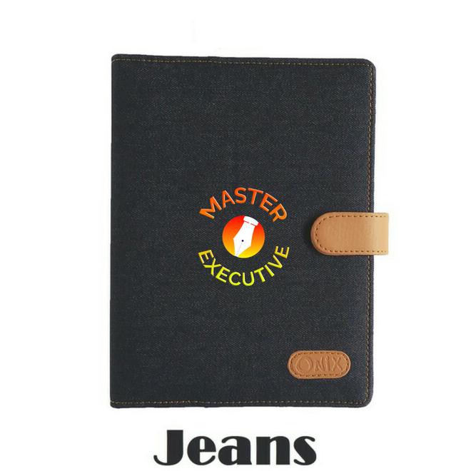 

Onix Navy Blue Binder Denim Jeans Kancing Exclusive 20 Ring A5 Campus Produk Diskon