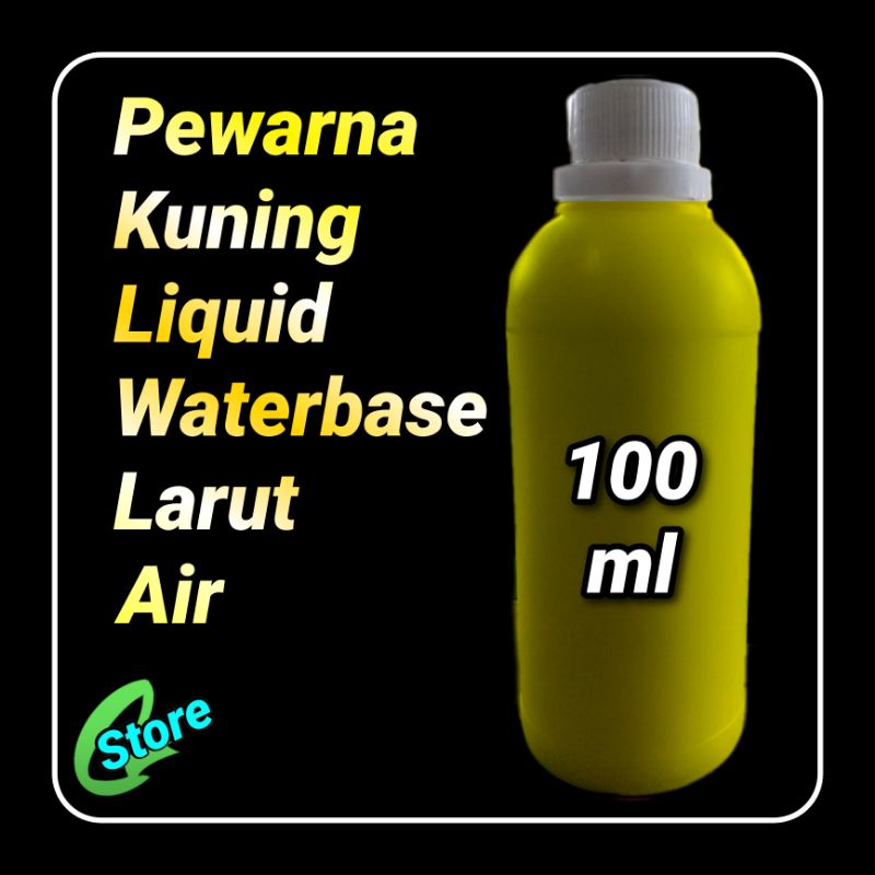 

Pewarna Kuning 100 gr Liquid Waterbase Larut Air