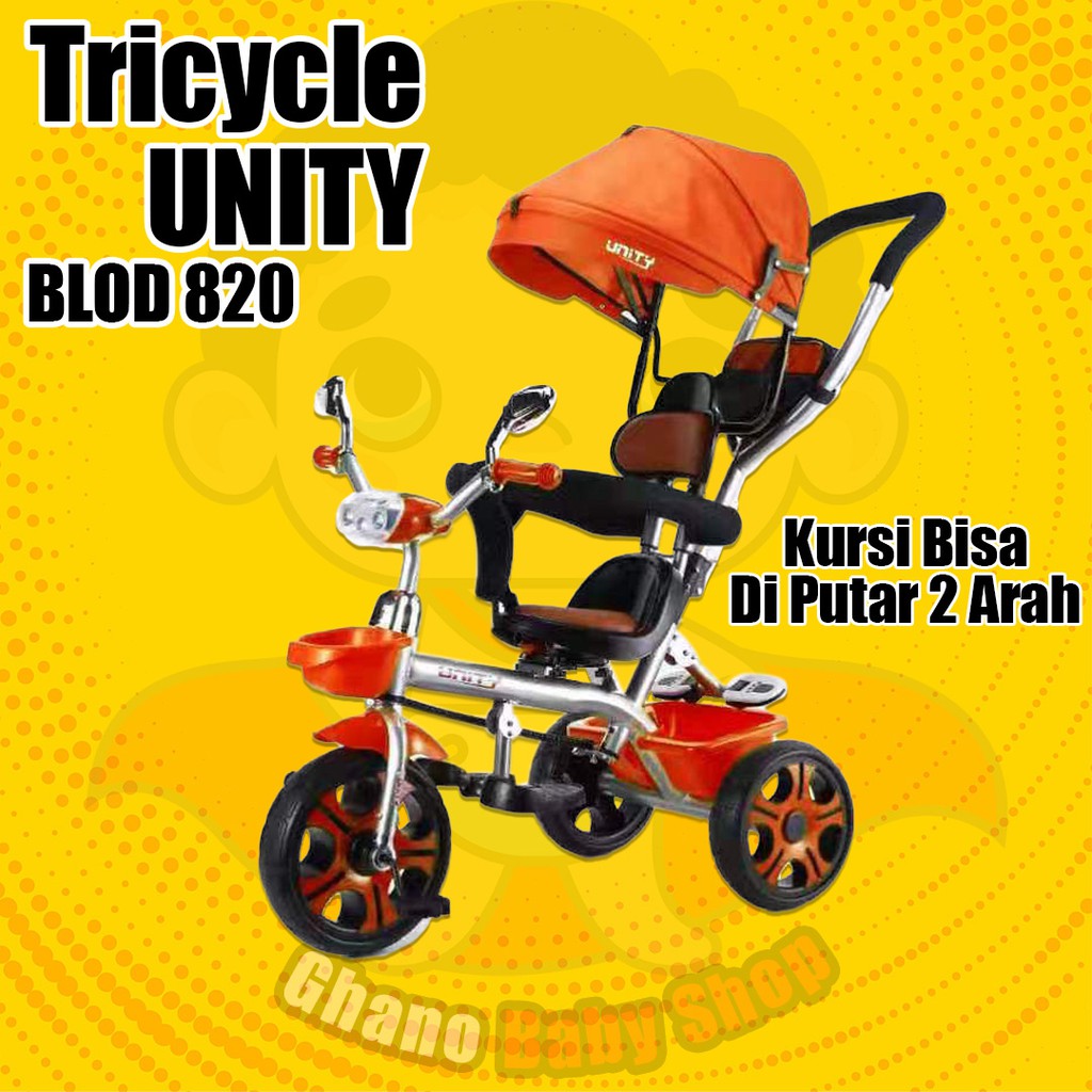 SEPEDA RODA TIGA ANAK MURAH TRICYCLE  UNITY BOLD 820