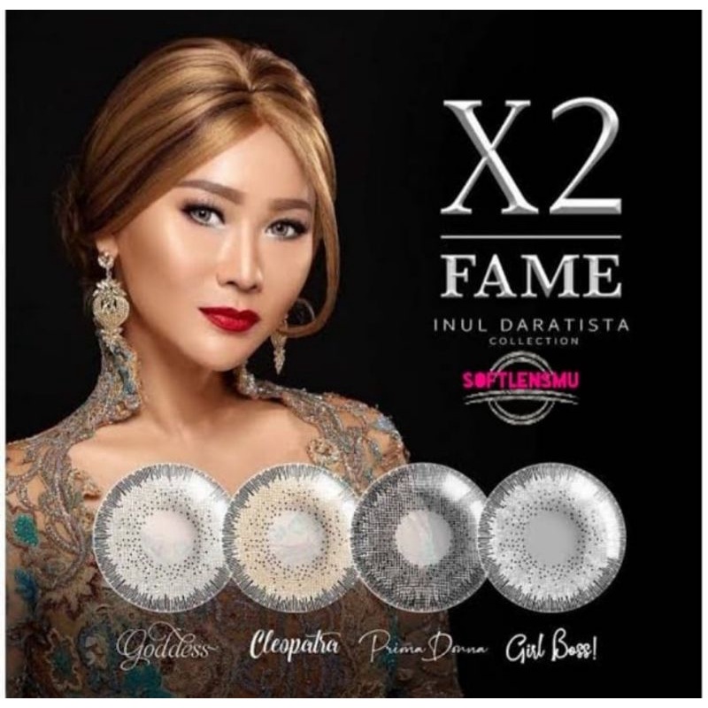 Softlens minus murah x2 fame inul daratista soflens abu bagus ring tipis soflense gray grey terlaris