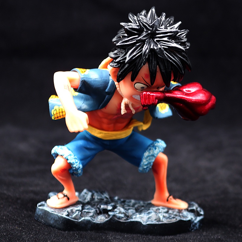 Mainan Action Figure Anime One Piece Luffy Topi Jerami Bahan PVC Ukuran 13cm Untuk Hadiah Anak