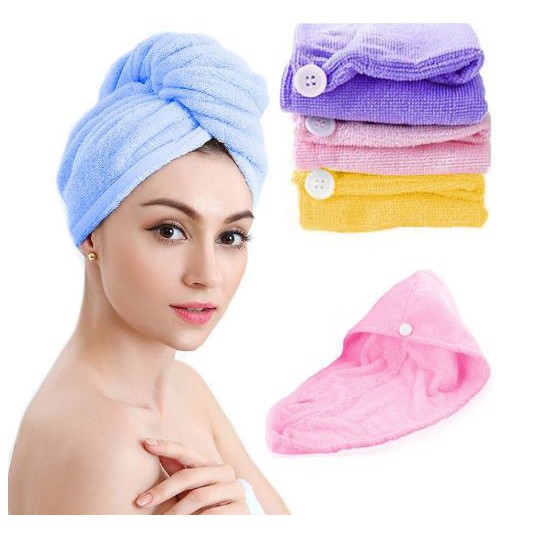 BRGUNIK Handuk Rambut Magic Towel Handuk Kepala Keramas Turban Keramas R060