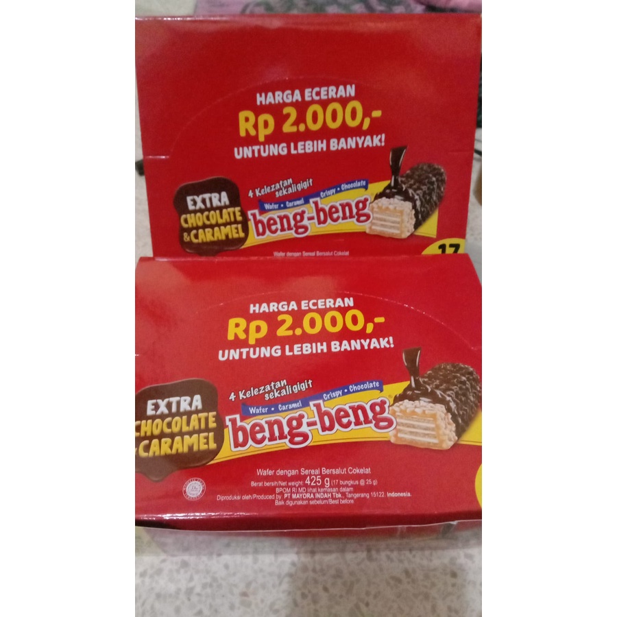 

BENG BENG WAFER COKLAT 17x25GR