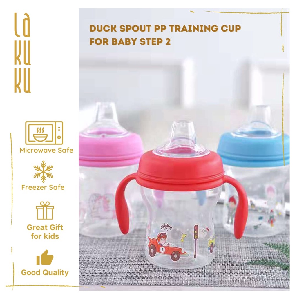 Lakuku - Botol Minum Sippy Cup Duck Spout Training Cup Baby Step 2 PP