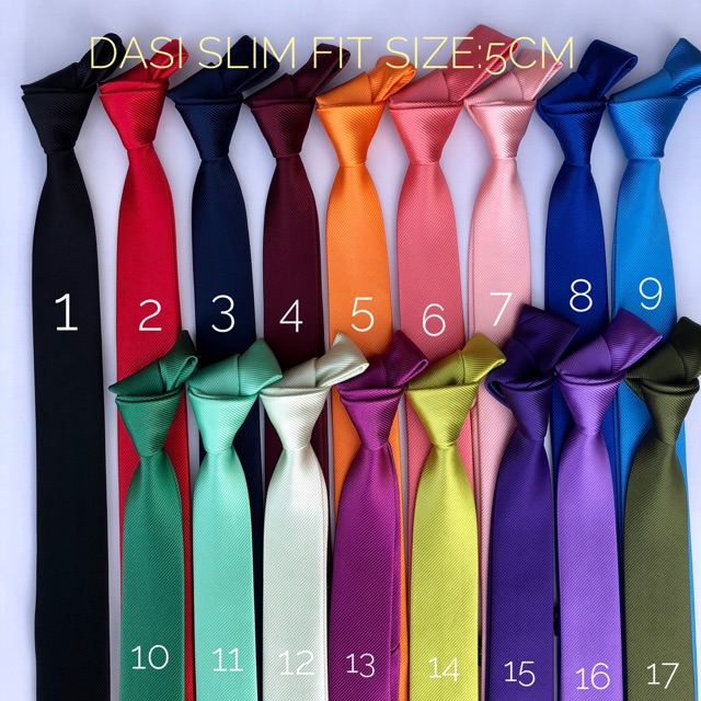 DASI SLIM FIT SIZE 5 CM POLOS