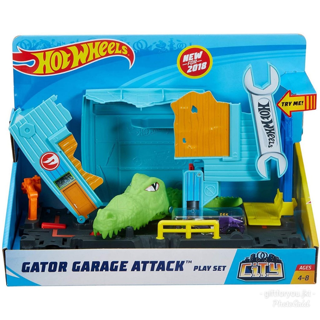 alligator hot wheels car wash