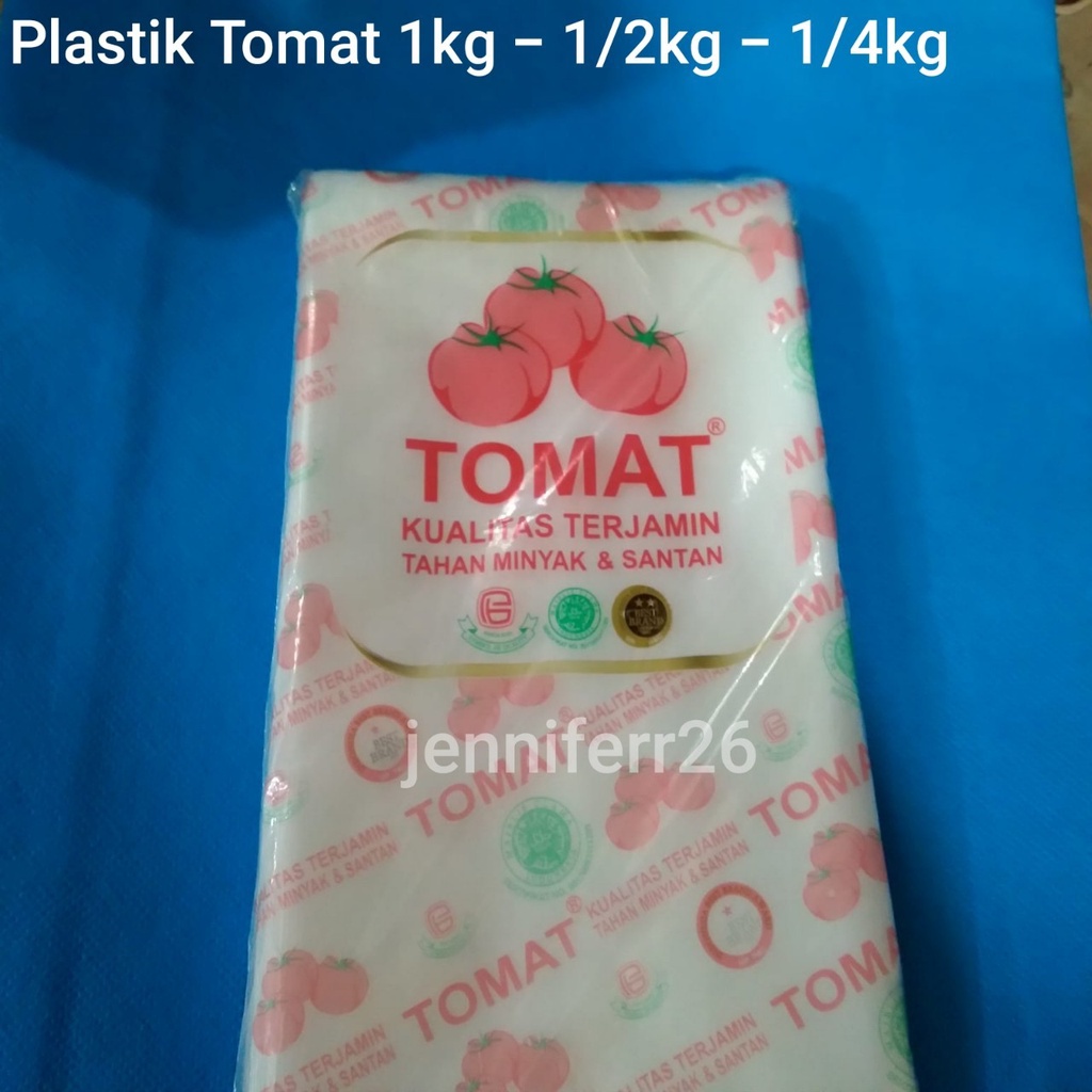 Plastik PE merk Tomat 1kg ½kg ¼kg / Plastik Bening Murah / Plastik Es Mambo / Plastik Es