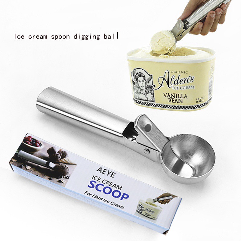 aiGooTan Medan Sendok Es Krim  Stainless Steel Ice Cream 