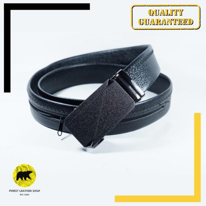 Ikat pinggang/ Ikat Pinggang / Gesper / Sabuk Kulit Resleting 076 | IKAT PINGGANG PRIA