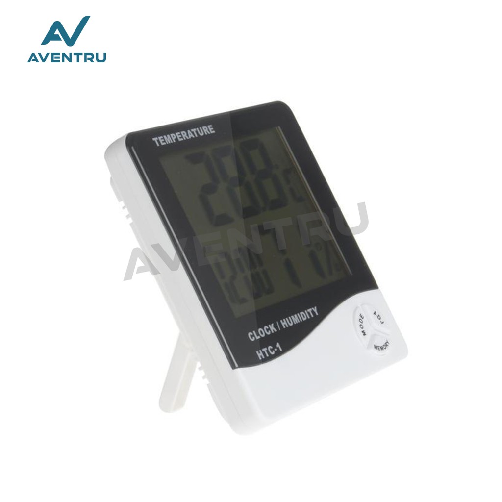 Higrometer HTC-1 Termometer Thermometer Jam Digital Alat Pengukur Suhu Ruangan