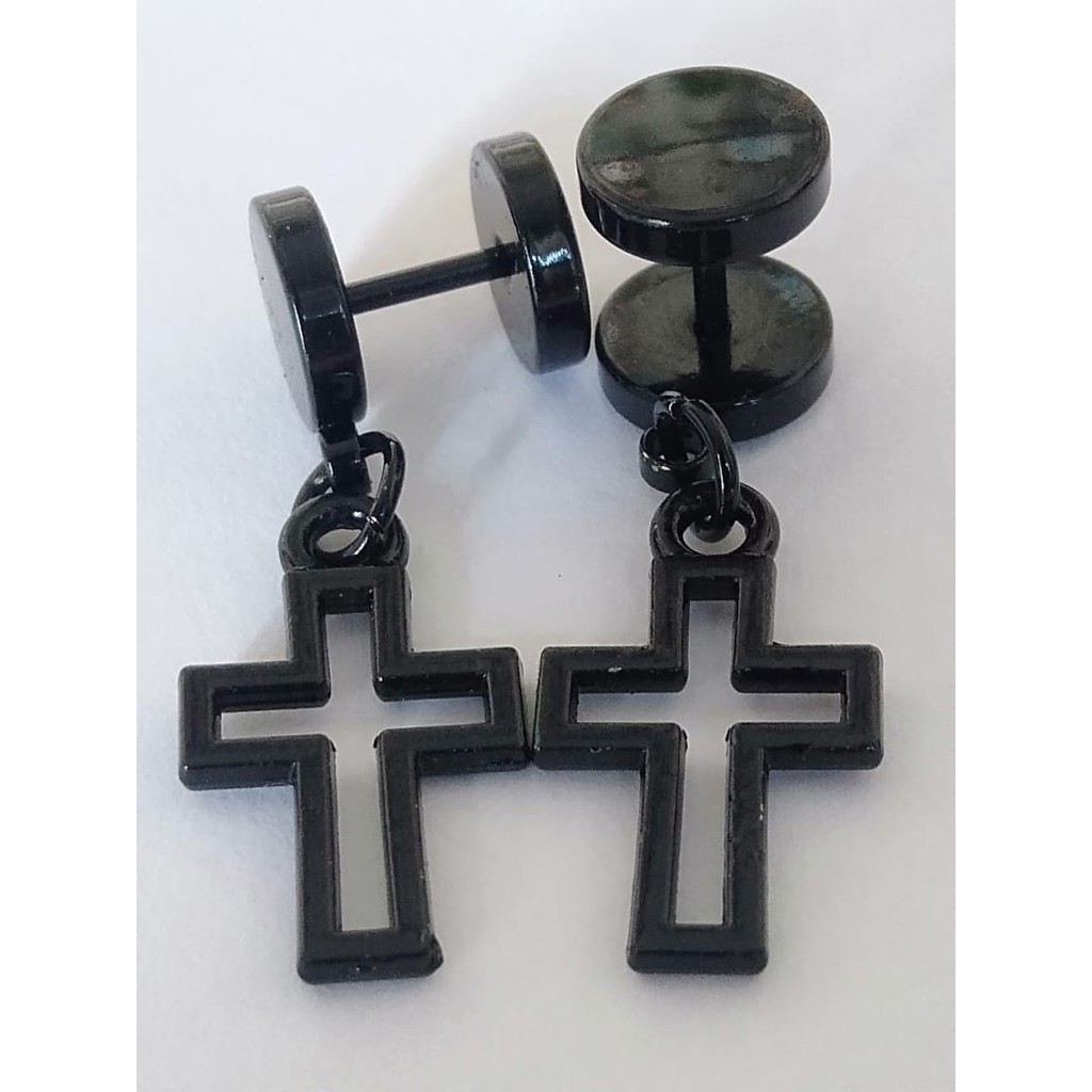 anting cowok kekinian salib korea mur