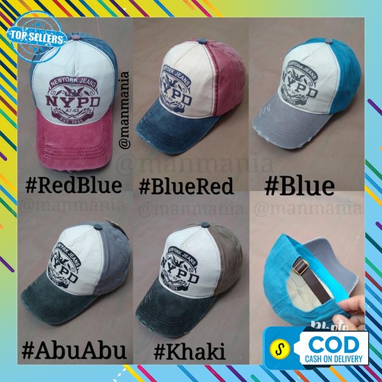 Topi Distro Lacoste Baseball Rafel Denim Super Premium Sizing Cakop Besi/ Topi Pria/ Topi Wanita (Bi