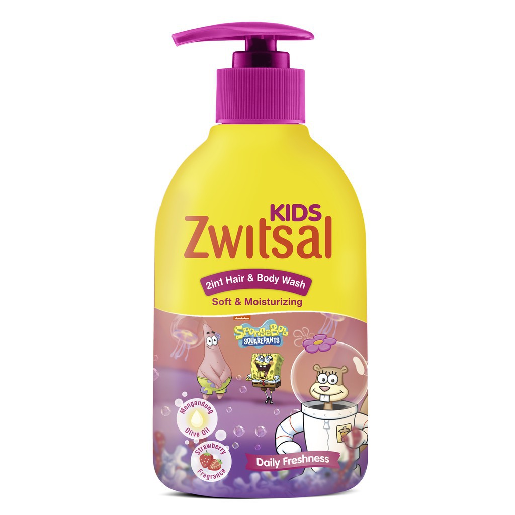 - Zwitsal Kids 2in1 Hair &amp; Body Wash Soft Moisturizing 280ml