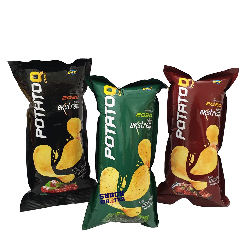 

Potato Q Chips Keripik Kentang - Netto 28gr