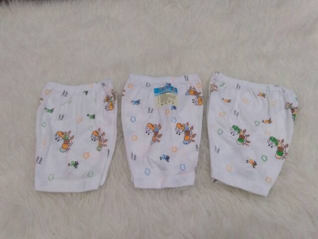 Celena pendek bayi motif / polos , celana bayi pendek