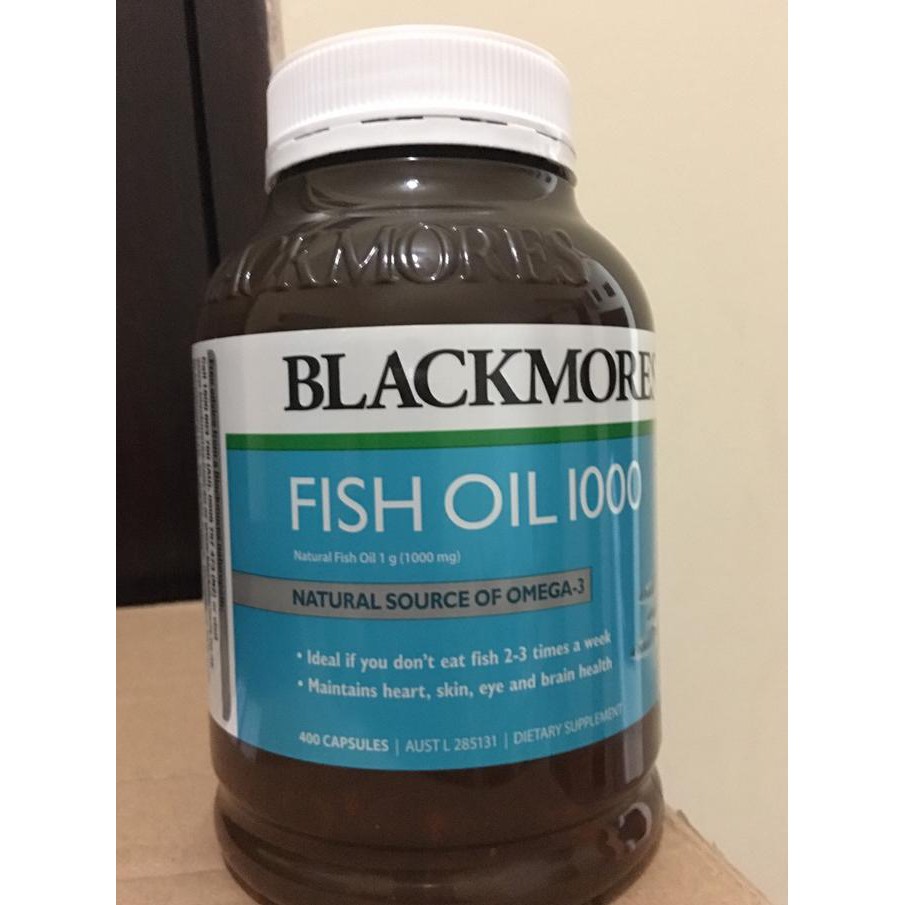 BLACKMORES FISH OIL 1000 MINYAK IKAN 400 KAPSUL