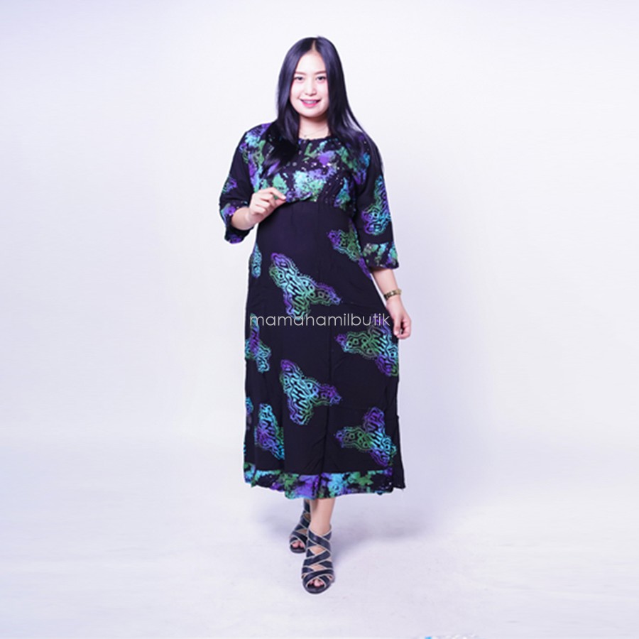 Mama Hamil Gamis  Hamil Murah Lengan Panjang  Maura Batik  