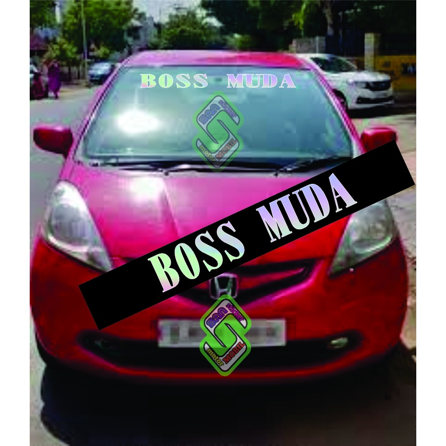stiker HOLOGARAM kaca  atas mobil honda jazz all mobil bisa sticker kaca mobil depan / belakang bisa