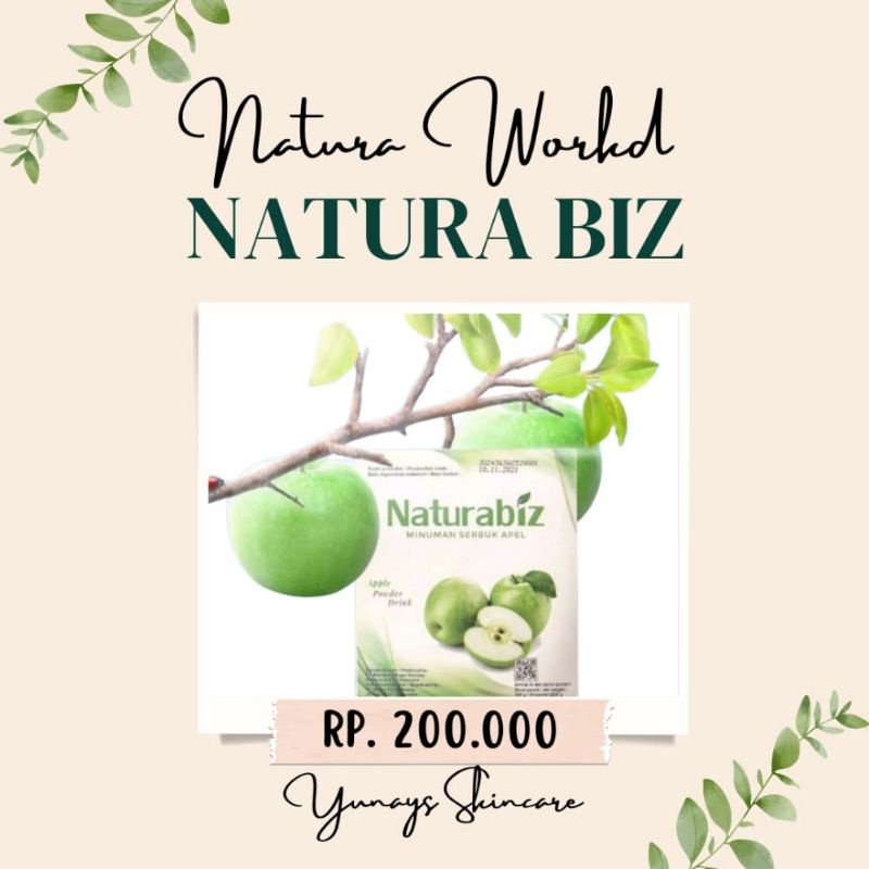 

NATURABIZ MINUMAN SERBUK RASA APEL ORI 100%