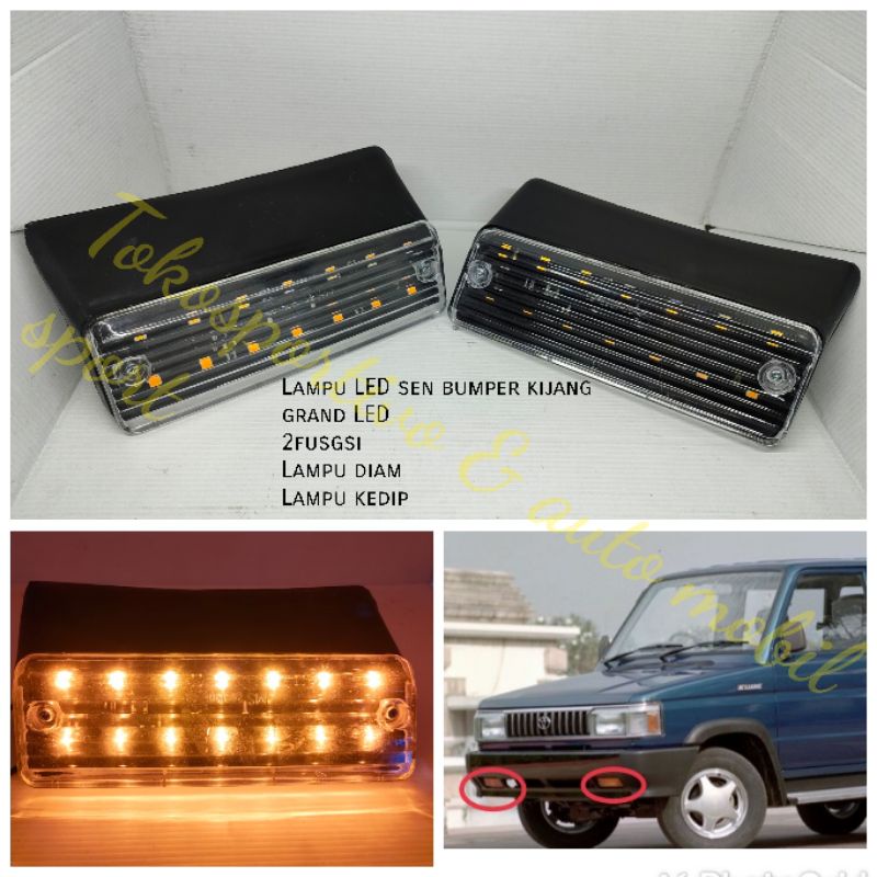 Lampu LED Sen sein bumper Depan Toyota kijang grand LED 2fungsi diam/kedip Led kijang grand