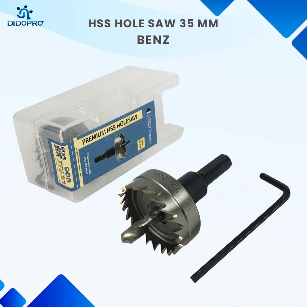 Mata Bor Besi / Holesaw Hole saw / Pelubang Pembolong Besi 35mm