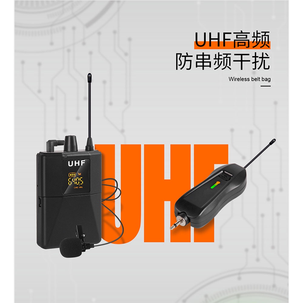 XTUGA UHF Mikrofon Nirkabel Lavalier Wireless Lapel Microphone System Podcast Live - AD-220