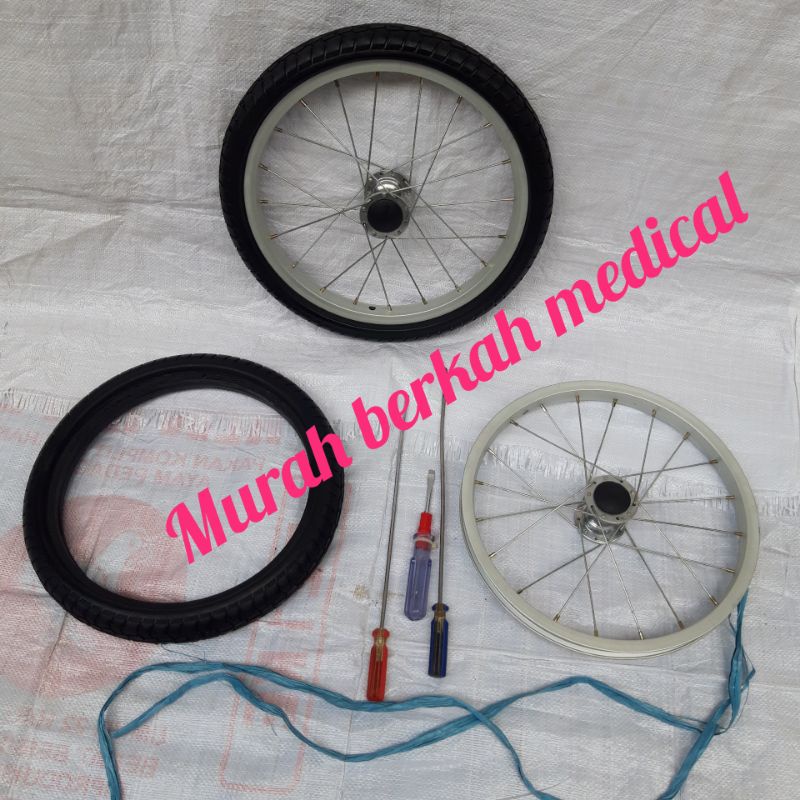 Ban mati kursi roda ukuran 22 diameter velg 51 cm / 52 cm