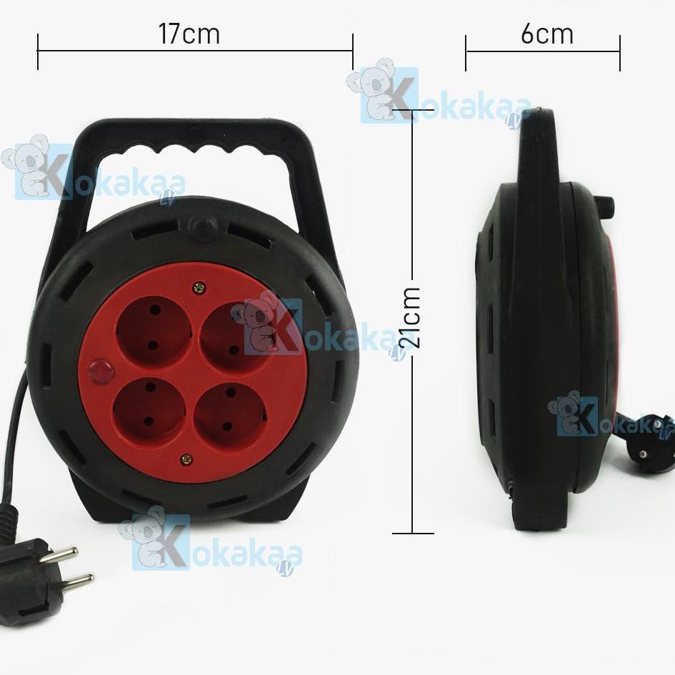 Best Produk.. ROLL KABEL TERMINAL COLOKAN LISTRIK 4 LUBANG TYPE 15 PANJANG 10 METER ATF