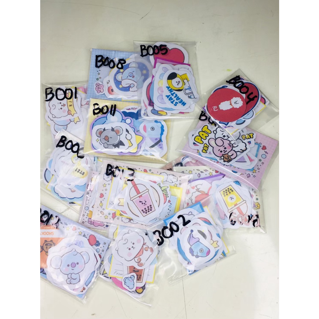 Stiker BTS / Stiker BTS anti air / Stiker BTS aestetik / Stiker BTS lucu / Stiker BTS murah