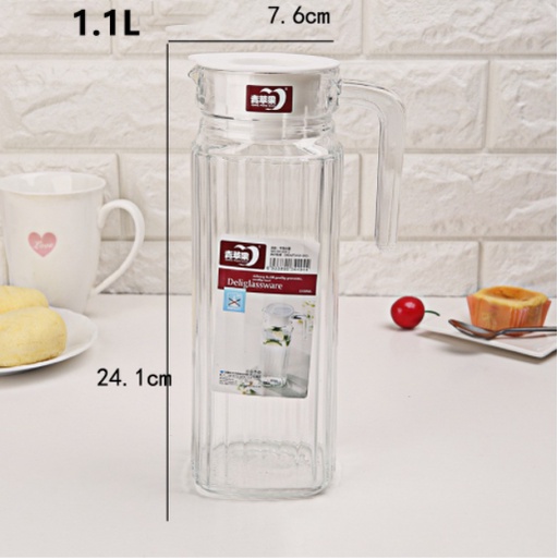 Teko Kaca Bening Pitcher Kaca Pitcher Jus 1.1L