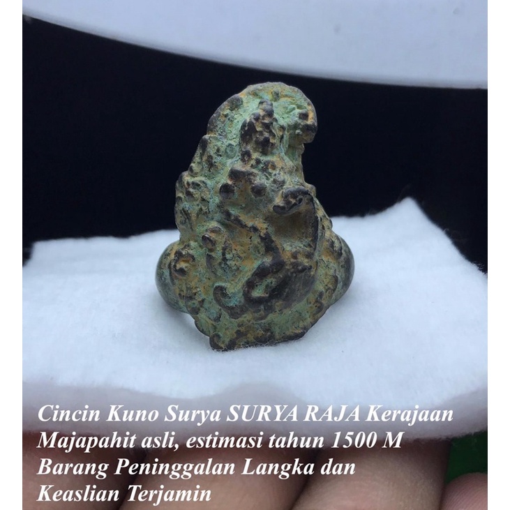 Cincin Kuno Surya Raja Kerajaan Majapahit 1500M Langka
