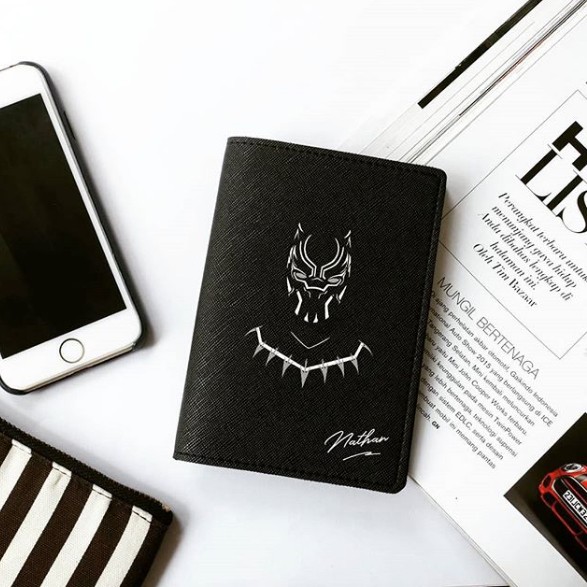 Custom Paspor Cover Black Panther