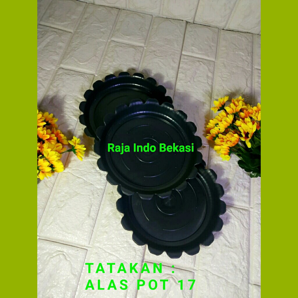 Tatakan Pot Alas Tawon 17 Hitam By Garden Of Love Untuk Pot Tawon 18 20 21 Cm  Pot Hitam Pirus Tawon