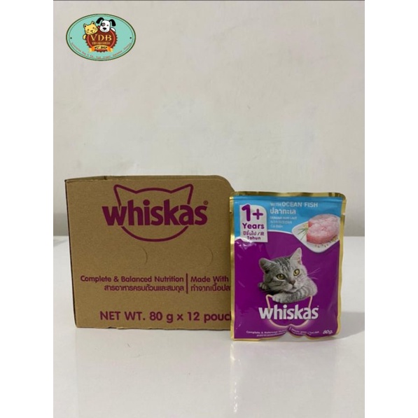 Whiskas adult Ocean Fish 12 pcs