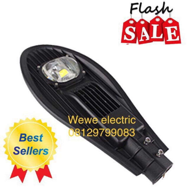 Lampu jalan led dc 50w 50 w 12v 12 volt pju led cobra 50 watt