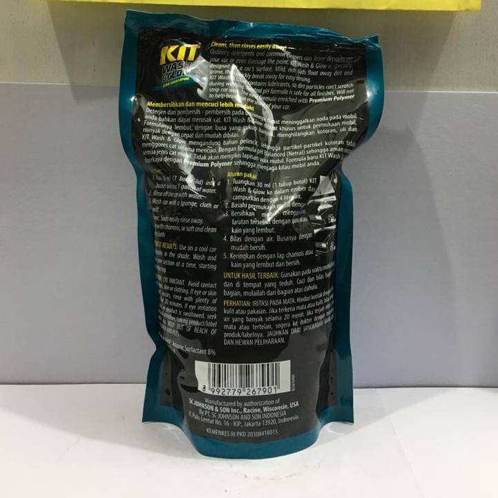 KIT WASH &amp; GLOW CAR SHAMPOO - SHAMPOO WASH &amp; GLOW CAR KIT 720ml