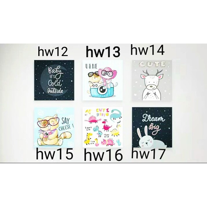 POSTER WALLDEKOR HIASAN DINDING MOTIF HEWAN
