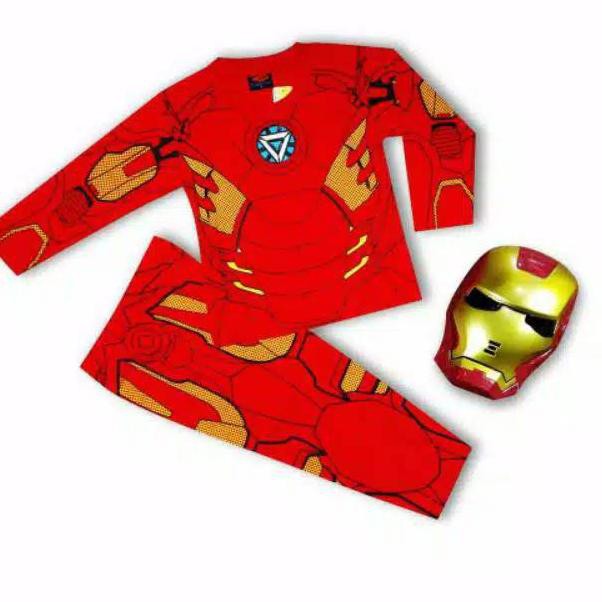 Stok terbatas.. Kostum baju anak iron man / kostum iron man